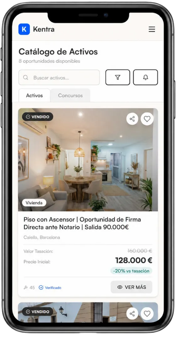 Kentra App — Catálogo de Activos en tu móvil